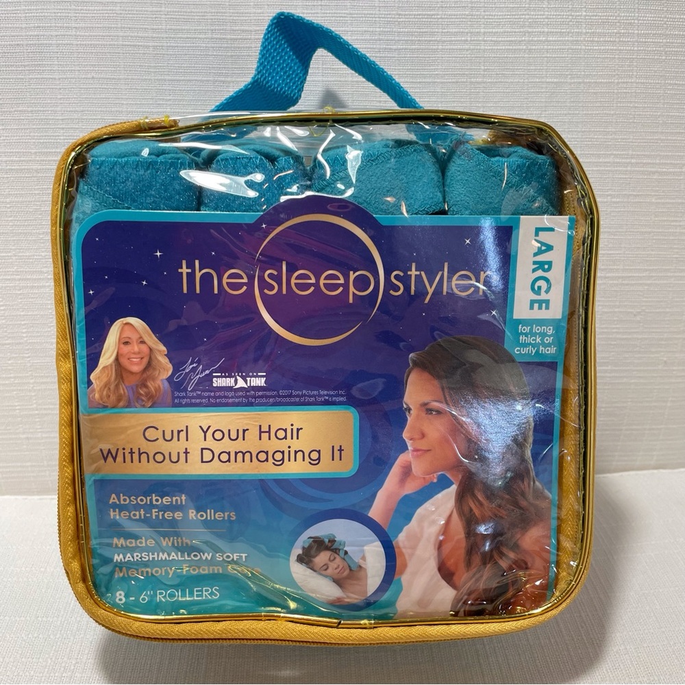 The Sleep Styler Nighttime Hair Curlers NEW Large 8 Count | Shark Tank Favorite